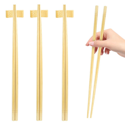 9.5 Inch X 5 Pairs Chopsticks,Reusable,Simplea and Minimalistic Design,More Size Choices 7"/9.5"/12"