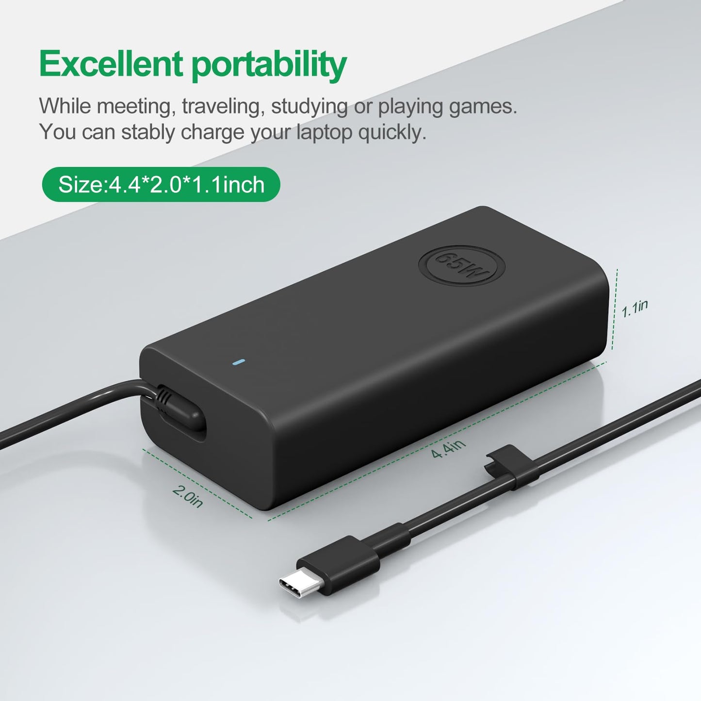 65W 45W Dell Laptop Charger USB C for Latitude 5420 5520 5320 5430 5290 7410 7420 XPS 13 9250 9360 9365 9370 9380 9350 9550 Chromebook 5190 Type C AC Adapter