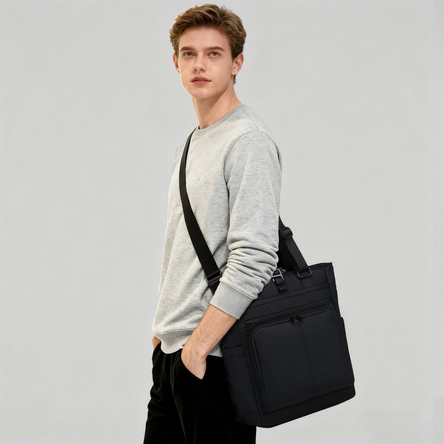 mygreen Tokyo Tote Messenger Backpack Convertible Tote Bag and Backpack, Fits 15.6" Laptop