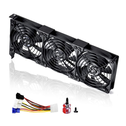 SCCCF 3x90mm 92mm Graphic Card Fans, Graphics Card Video Card VGA PCI Slot Fan GPU Cooler