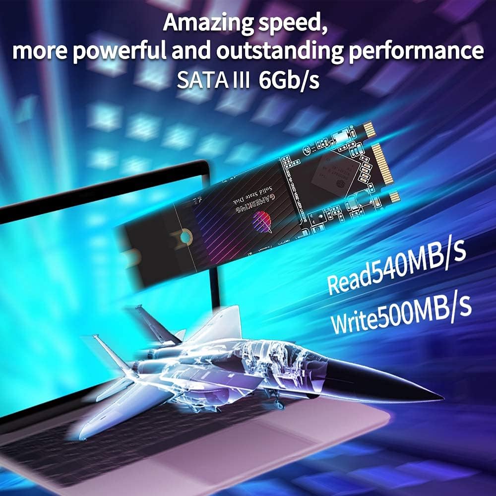 Gamerking SSD M.2 2280 64GB NGFF Interne Solid-State-Festplatte Hochleistungsfestplatte für Desktop-Laptops SATA III 6Gb/s M2 SSD (64GB, M.2 2280) 