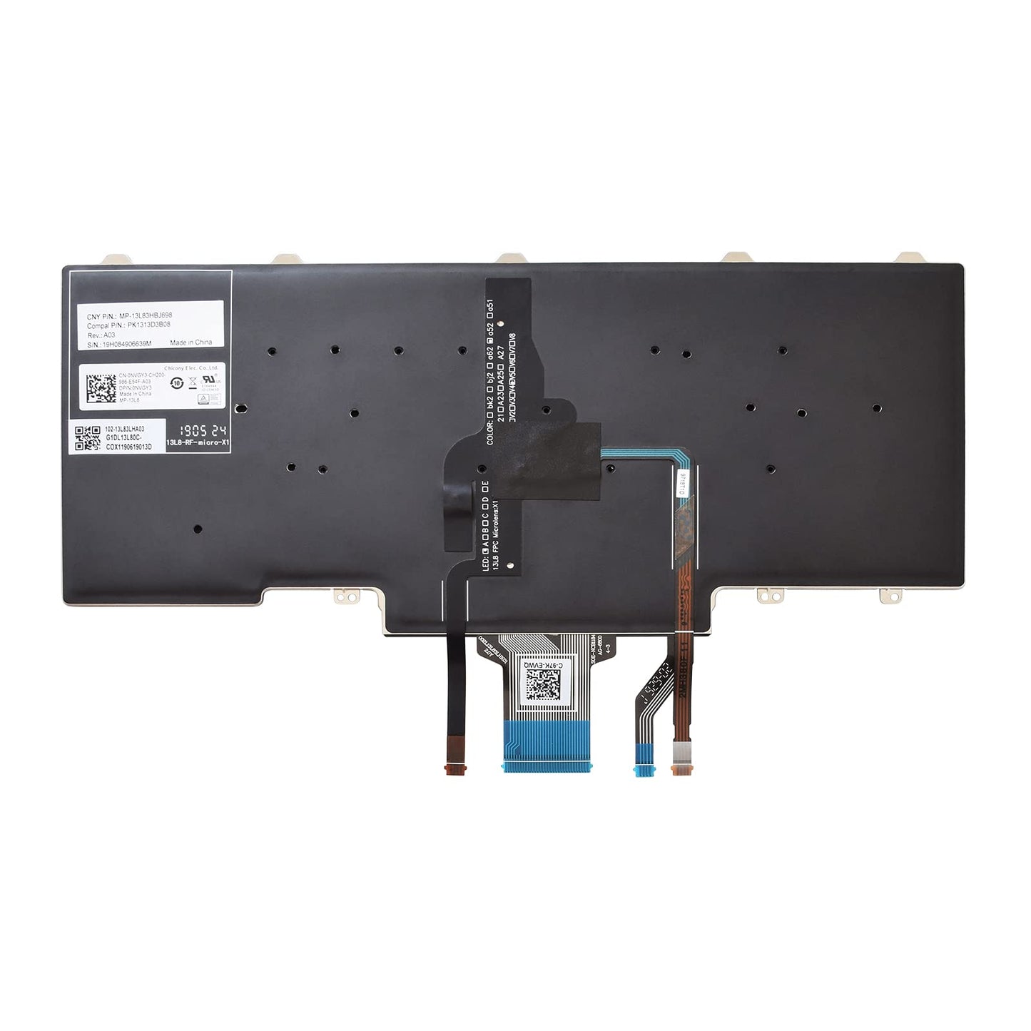 SUNMALL Backlit Keyboard Replacement Compatible with Dell Education（Latitude ） E5450 E5470 E5480 E7450 P40G E7470 E7480,Latitude 14 5480 5488 5490 5491 7480 7490 with Pointer US Layout