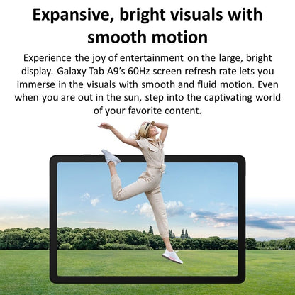 Samsung Galaxy Tab A9 4G LTE SM-X115 (64GB, 4GB, Cellular) 8.7" Android Tablet, Octa-core (6nm), Dual Speakers (Factory Unlocked) (Renewed)