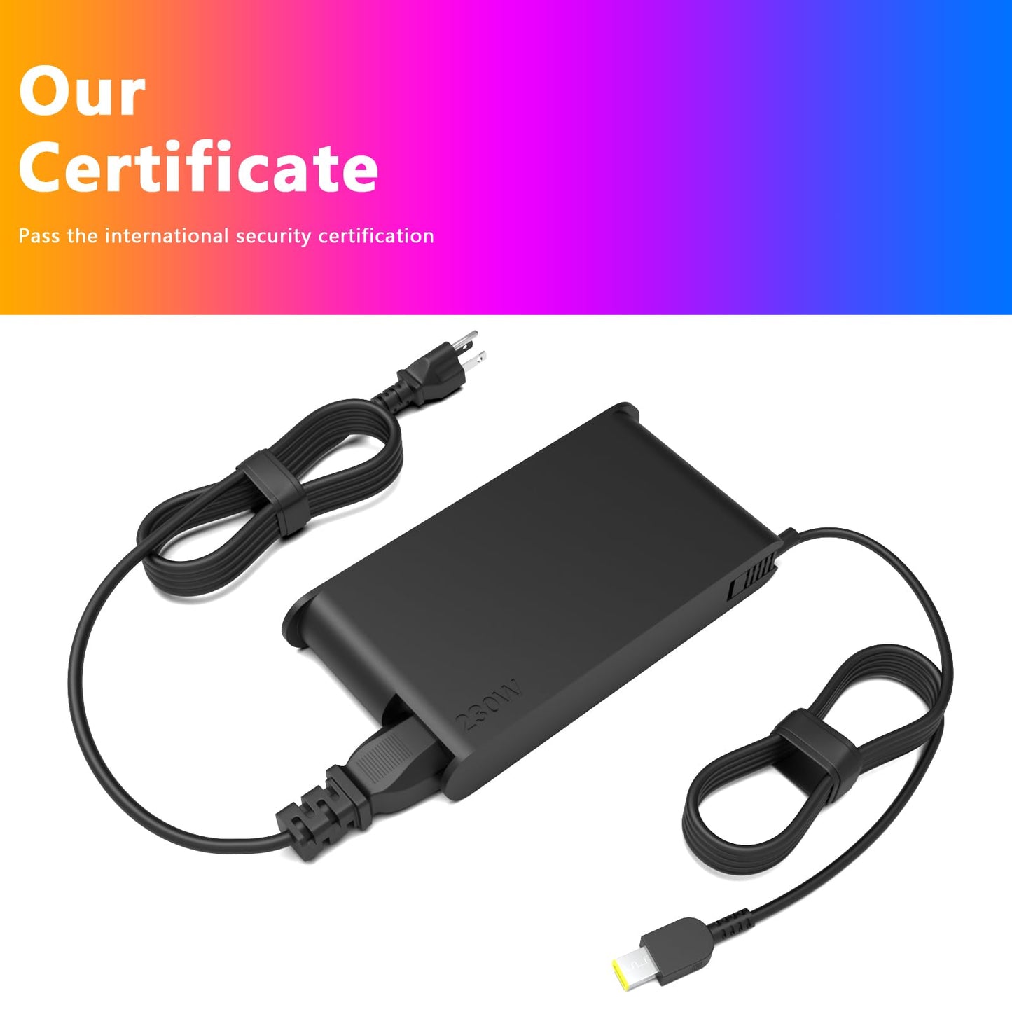 Slim Legion 5 Charger AC Adapter Compatible with Lenovo Gaming Laptop Charger 230W 170W Replacement for Lenovo Legion LOQ ThinkPad Slim IdeaPad Gaming Series ADL230NDC3A ADL230NLC3A Power Adapter