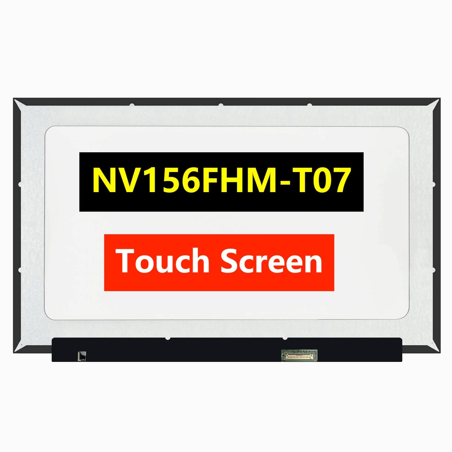 TFTcenter NV156FHM-T07 V8.0 V8.1 V8.3 V8.4 LCD-Touchscreen-Ersatz, Touchscreen 15,6 Zoll 1920x1080 40Pin Laptop-Displaypanel (nur Panel) (Nicht für andere Modelle)