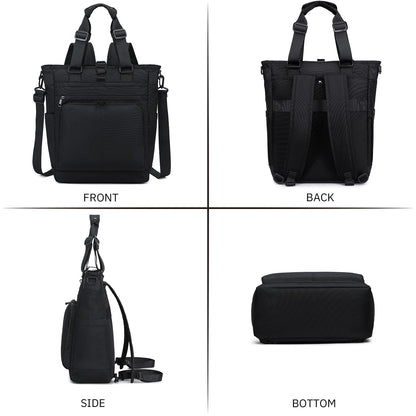 mygreen Tokyo Tote Messenger Backpack Convertible Tote Bag and Backpack, Fits 15.6" Laptop