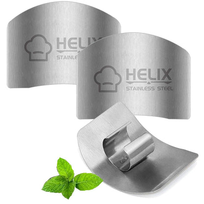 N / D 3 Pack Stainless Steel Finger Guard Protector for Cutting, Slicing and Dicing, Avoid Hurting While Chopping