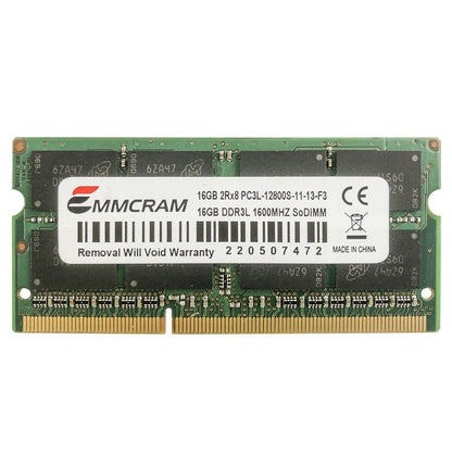 16GB DDR3 Laptop RAM 1600MHz SODIMM PC3L-12800S DDR3L SO-DIMM Notebook Memory 2Rx8 1.35V CL11 Non-ECC Unbuffered 204-Pin Memory