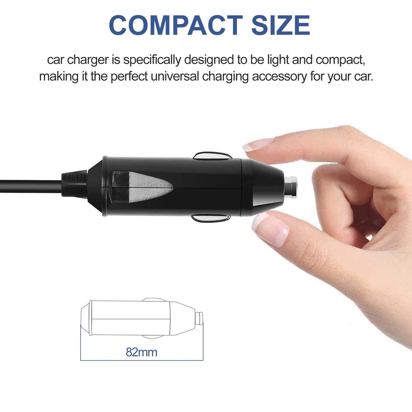 Surface Pro Laptop Car Charger 65W 15V 4.5A Surface Car Charger Compatible with Surface Pro 9/8/7/6/5/4/3 Surface Laptop1/2/3/4/5 Surface Go1/2/3 Surface Book1/2/3