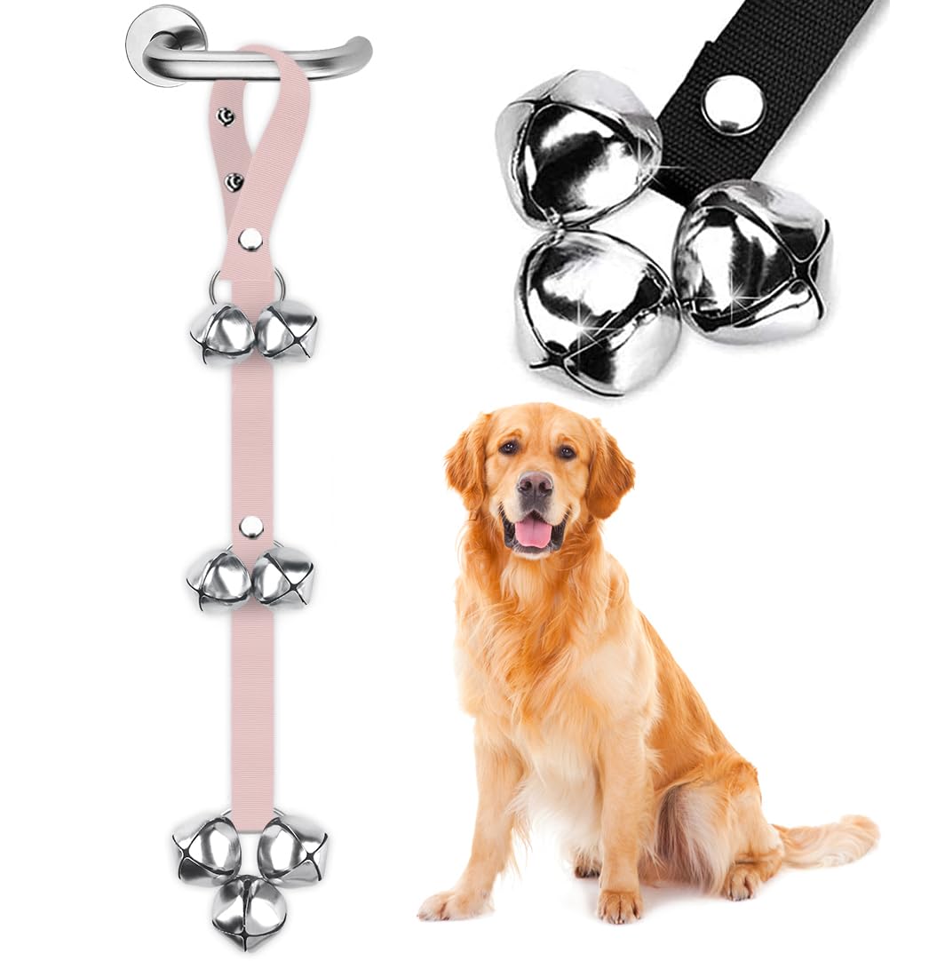 BLUETREE Hunde-Türklingeln Premium-Qualität, Trainings-Toilettenklingel, verstellbare Türklingel, Hunde-Türklingeln für die einfache Stubenreinheitserziehung Ihres Welpen - 7 extra große, laute 1,4-Türklingeln 