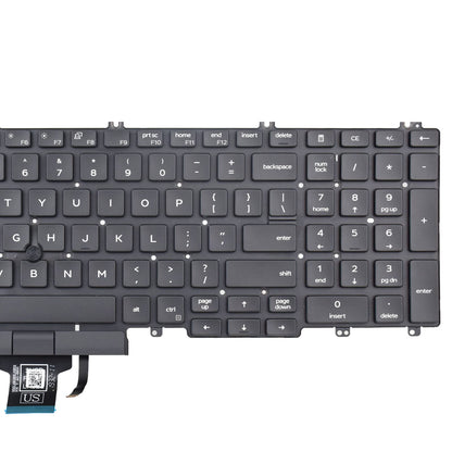 SUNMALL Replacement Keyboard Compatible with Dell Latitude 5500 5501 5510 5511.Precision 3540 3541 3550 3551 with Pointer and Backlight