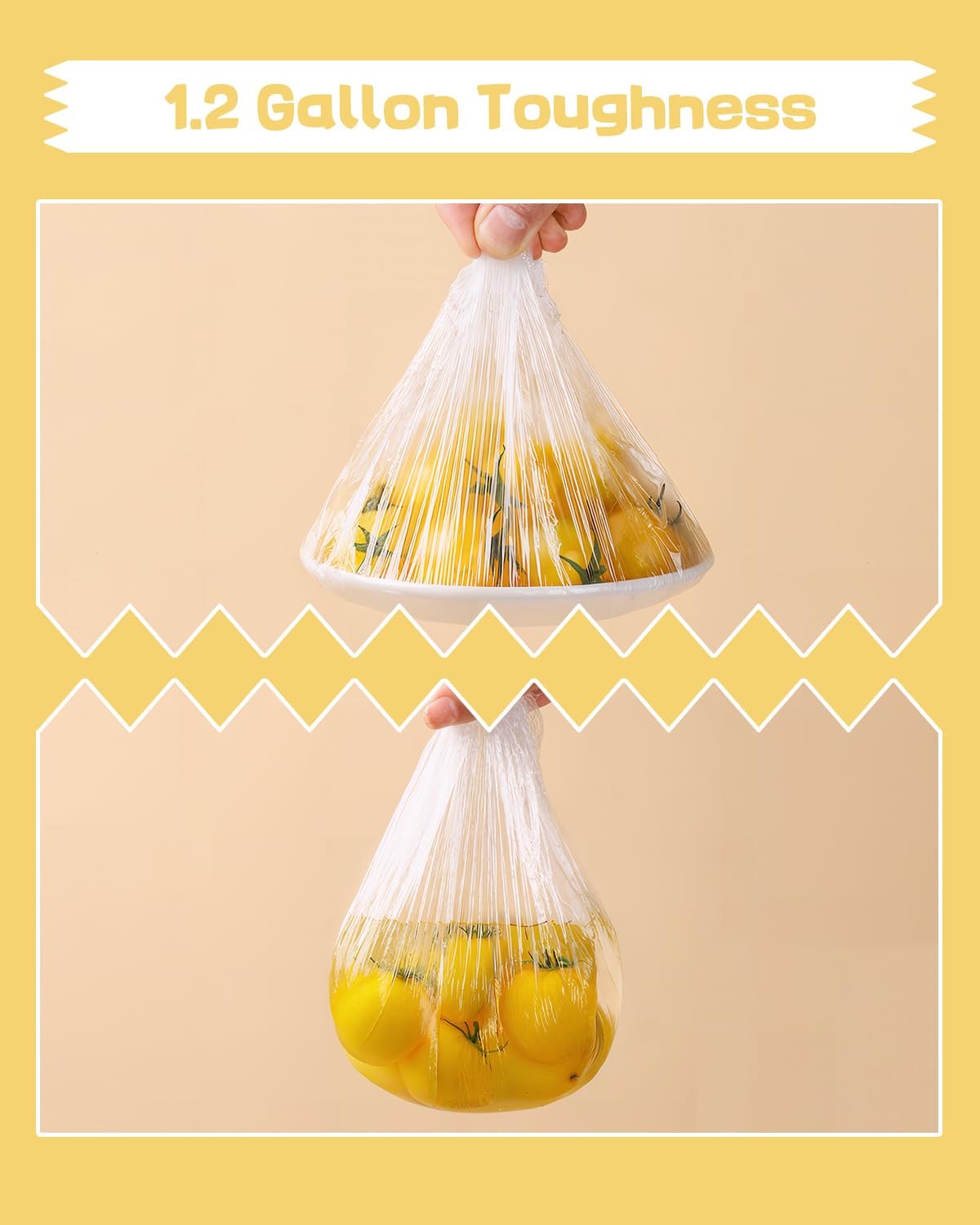 Plastic Bowl Covers for Sourdough Bread Proofing Medium Disposable Elastic Food Wraps Fits 9-inch Bowls, Shower Caps for Banneton Bread Proofing Basket Plastic Food Wrap Can Covers 100 Pcs