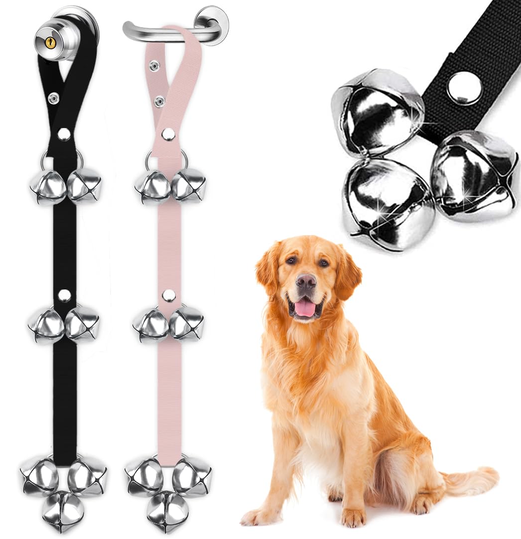 BLUETREE Hunde-Türklingeln Premium-Qualität, Trainings-Toilettenklingel, verstellbare Türklingel, Hunde-Türklingeln für die einfache Stubenreinheitserziehung Ihres Welpen - 7 extra große, laute 1,4-Türklingeln 
