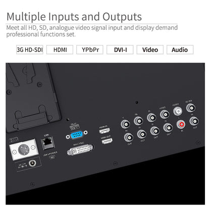 SEETEC P173-9HSD-CO 17.3 Inch Carry on Broadcast Production Director Monitor with 3G-SDI HDMI YPbPr Input and Output Aluminum Design Full HD 1920×1080