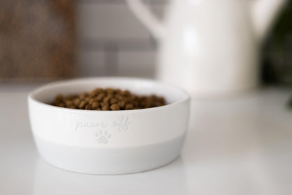 Pearhead Ceramic Bowl, Holds 2 Cups, Cute Whisker-Friendly Dish with Cat Face Design, Non-Slip, Microwave and Dishwasher Safe, Small/Medium