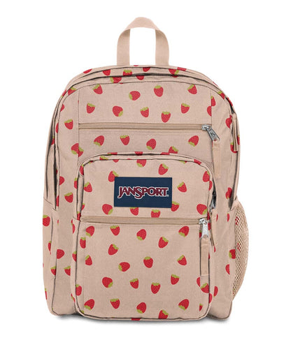 JanSport Laptop-Rucksack – Computertasche mit 2 Fächern, ergonomischen Schultergurten, 15-Zoll-Laptopfach, Tragegriff – Bücherrucksack – Erdbeer-Dusche 