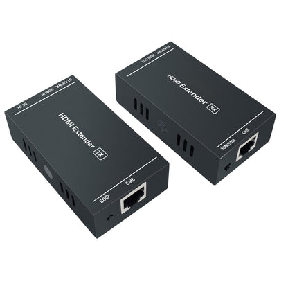 Steetek HDMI Extender 1080p@60Hz, 3D, Over Single Cat5e/Cat6/Cat 7 Cable Full HD Uncompressed Transmit Up to 164 Ft(50m), EDID and POC Function Supported (Transmitter and Receiver)