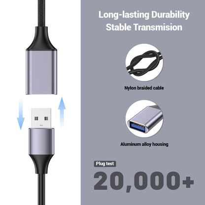 Pastall USB-Buchse auf USB-C-Stecker-Kabel (1 m), Typ-C-Adapter, USB-C-auf-USB-3.0-Adapter, USB-C-Buchse auf USB-A-Stecker für Smartphones/Laptops/Tablets/Switches mit USB-C-Anschluss