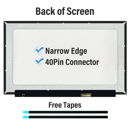 TFTcenter NV156FHM-T07 V8.0 V8.1 V8.3 V8.4 LCD-Touchscreen-Ersatz, Touchscreen 15,6 Zoll 1920x1080 40Pin Laptop-Displaypanel (nur Panel) (Nicht für andere Modelle)