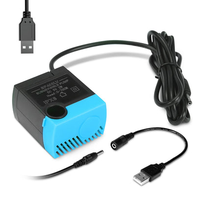 SanKlev SP-400LV Katzenbrunnenpumpe, USB-Ersatzpumpe für Haustierbrunnen, kompatibel mit Keramik-, Schmetterlings-, Strand- und mehrstufigen Haustierbrunnen (ohne Netzteil)