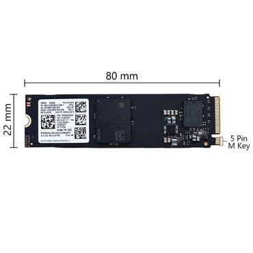 OEM Samsung PM9B1 256 GB M.2 PCI-e Gen 4x4 NVMe SSD Internes Solid-State-Laufwerk 80 mm 2280 Formfaktor M-Key