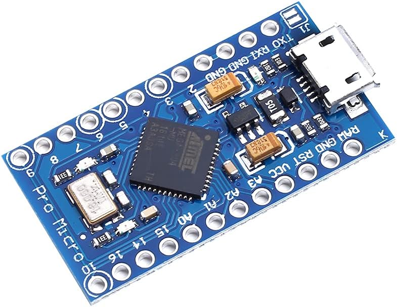 Teyleten Robot Pro Micro Atmega32U4 5V 16MHz Modulplatine Micro USB Pro Micro Entwicklungsboard Mikrocontroller 3 Stück 