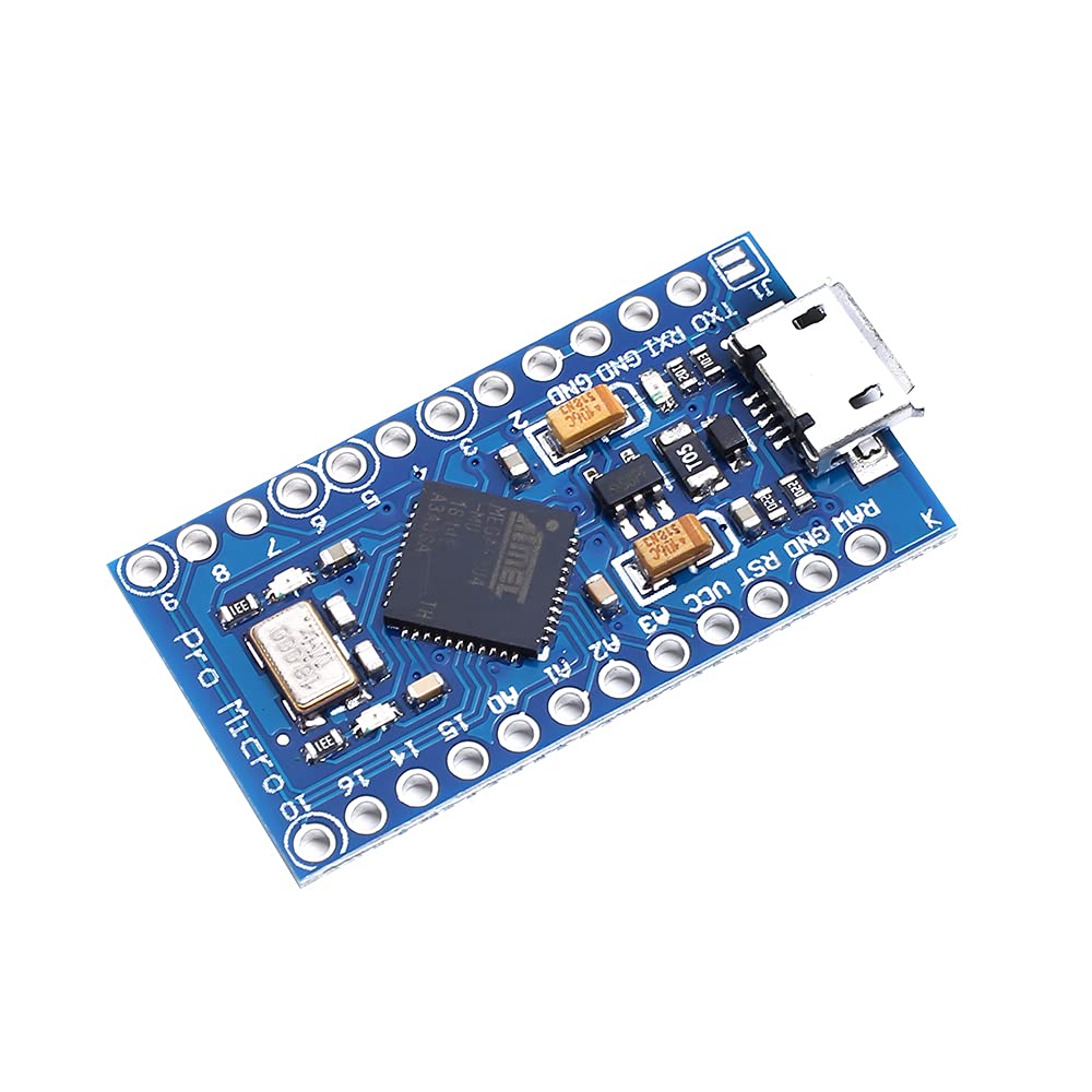 Teyleten Robot Pro Micro Atmega32U4 5V 16MHz Modulplatine Micro USB Pro Micro Entwicklungsboard Mikrocontroller 3 Stück