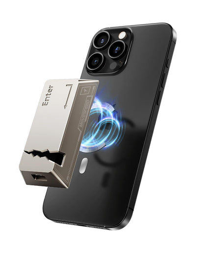 MOVE SPEED 512GB Portable SSD with Apple Find My Tracking & Magnetic Suction - 2060MB/s Read, iPhone 15/16/PC Compatible, Zinc Alloy Ultra-Light Design