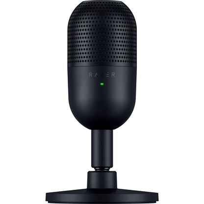 Razer Seiren V3 Mini-USB-Mikrofon: Kondensatormikrofon – Supernierencharakteristik – Stummschaltsensor mit LED-Anzeige – Stoßdämpfer – Ultrakompakt – Kompatibel mit PC, Discord, OBS Studio und XSplit – Schwarz