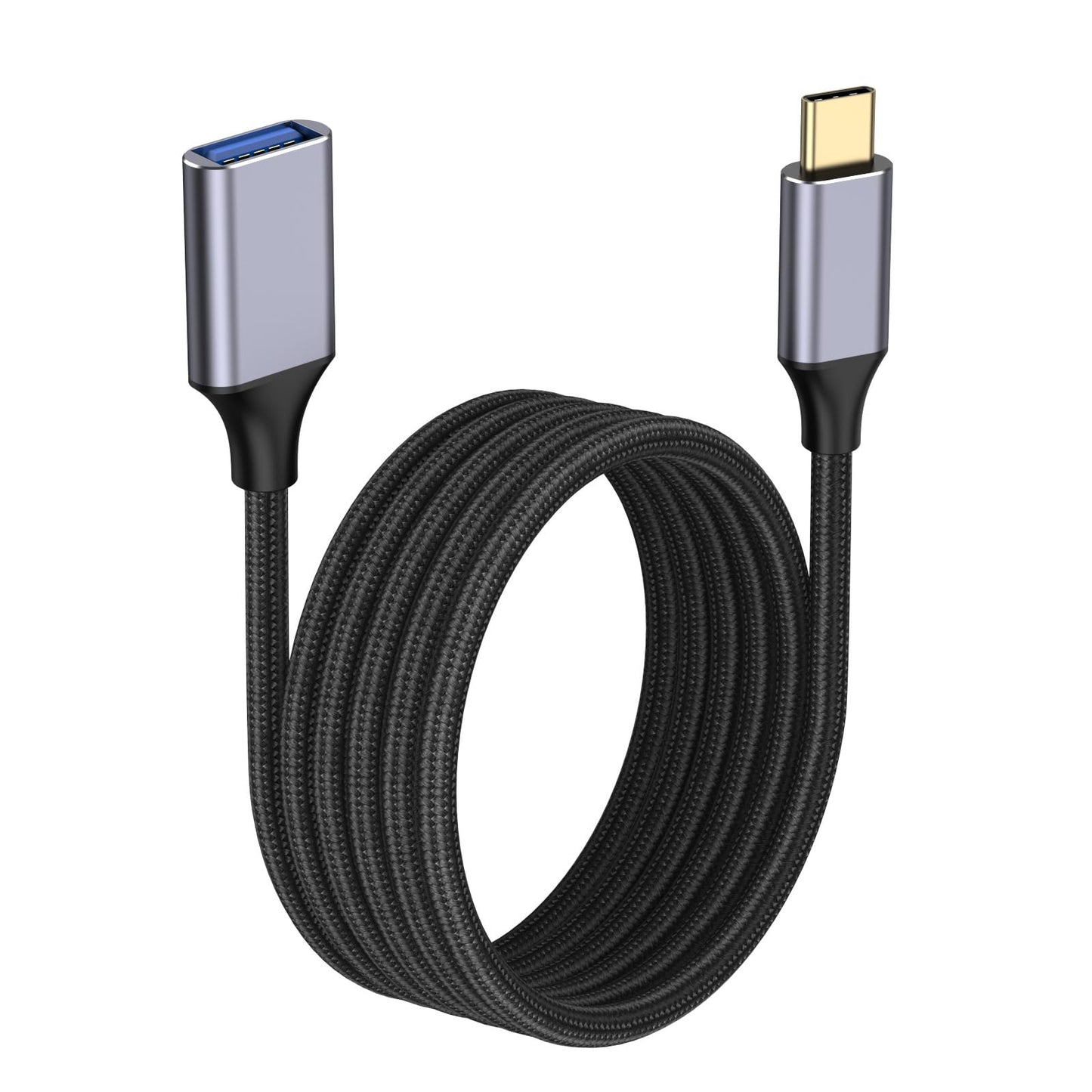 Pastall USB-Buchse auf USB-C-Stecker-Kabel (1 m), Typ-C-Adapter, USB-C-auf-USB-3.0-Adapter, USB-C-Buchse auf USB-A-Stecker für Smartphones/Laptops/Tablets/Switches mit USB-C-Anschluss