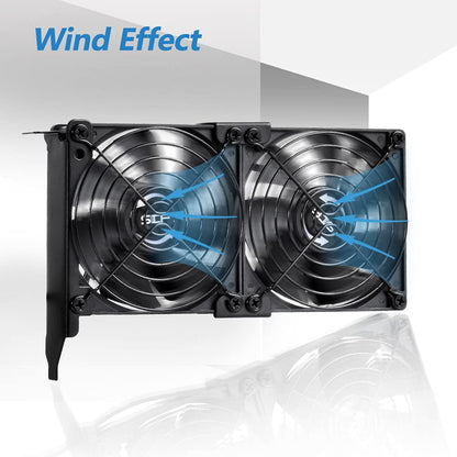SCCCF Dual 92mm Graphic Card Fans, Graphics Card Cooler, Video Card VGA Cooler, PCI Slot Fan GPU Cooler