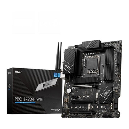 MSI PRO Z790-P WiFi ProSeries Mainboard (Unterstützt Intel Prozessoren der 12./13./14. Generation, LGA 1700, DDR5, PCIe 5.0, M.2, 2,5 Gbit/s LAN, USB 3.2 Gen2, HDMI/DP, Wi-Fi 6E, Bluetooth 5.3, ATX) (Generalüberholt)