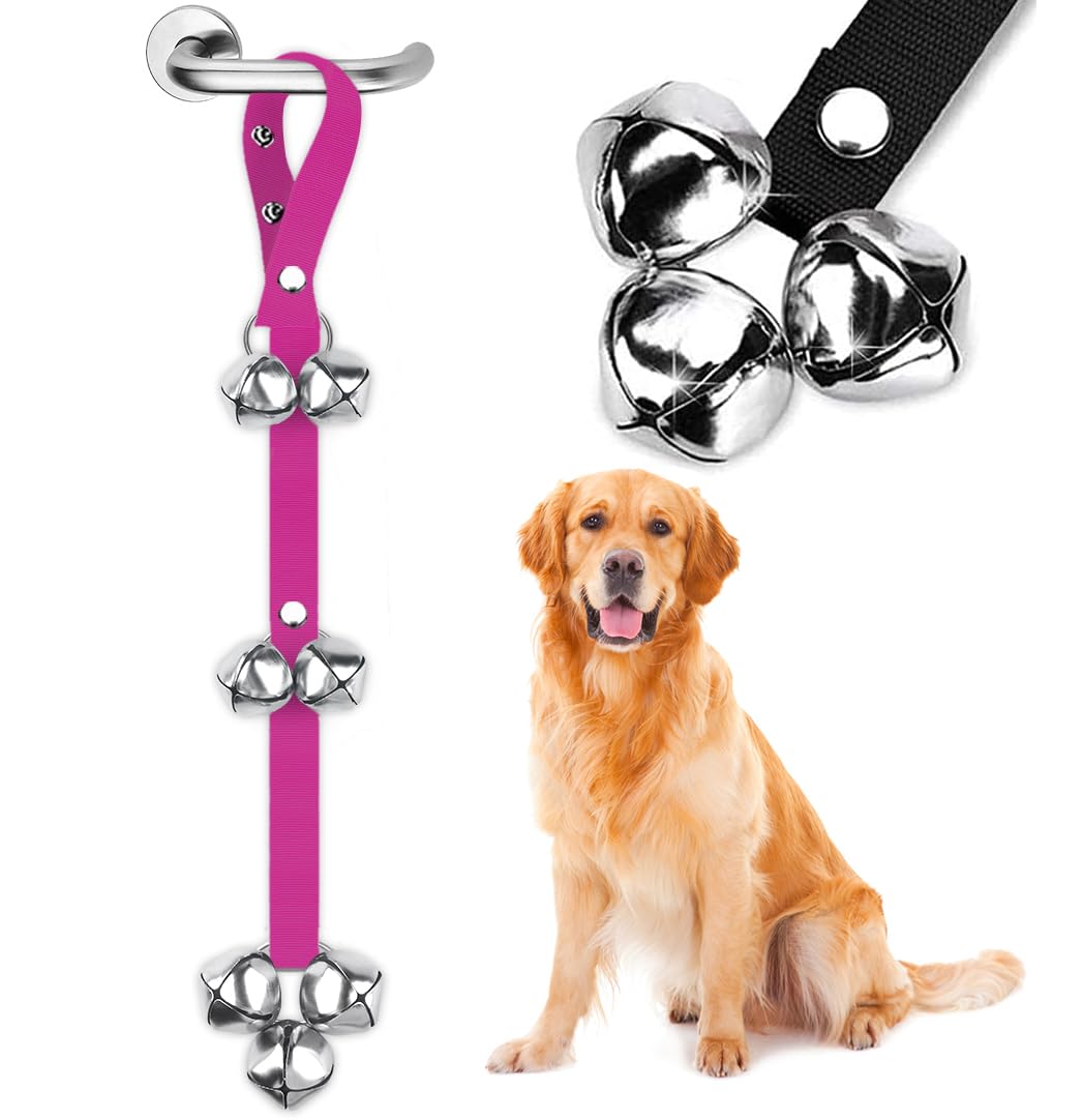 BLUETREE Hunde-Türklingeln Premium-Qualität, Trainings-Toilettenklingel, verstellbare Türklingel, Hunde-Türklingeln für die einfache Stubenreinheitserziehung Ihres Welpen - 7 extra große, laute 1,4-Türklingeln 