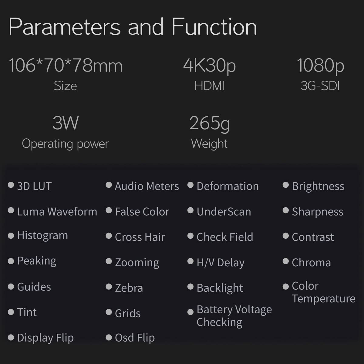 Portkeys LEYE SDI Electronic Viewfinder 2.4 Inch LCD Monitor with Battery Plate [Adjustable Diopter +8D~-3D]