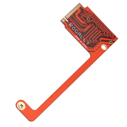 Suckoo for Rog Ally Handheld Conversion 2230 to 2280 SSD Hard Drive Expansion Board NVME M-Key NGFF M.2 PCIE 4.0 3.0 Gold Finger High Capacity Adapter 90 Degree Upgrade Converter Expansion Card Red