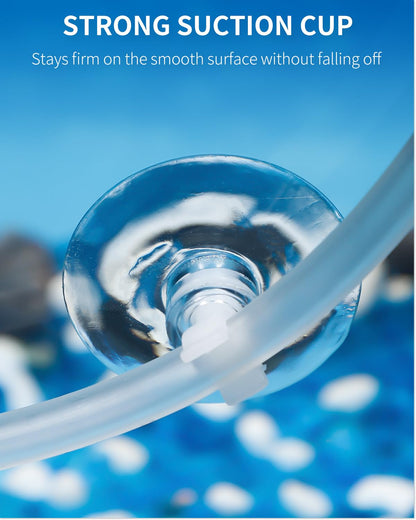 Pawfly Aquarium-Saugklemmen für Standard-Luftschläuche (3/16 Zoll Innendurchmesser), transparente Schlauchhalterung, Zubehör für die Belüftung von Aquarien, 20er-Packung