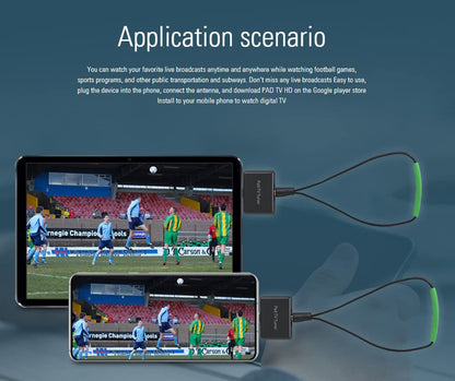 MyGica Type-C USB TV Tuner Card, Watching ATSC Digital TV Anywhere, Freeview HD TV Receiver, Recast Wireless HDTV Stick Tuner Adapter, USB TV Antenna for Android Phone Tablet PC Pad, No Internet Need