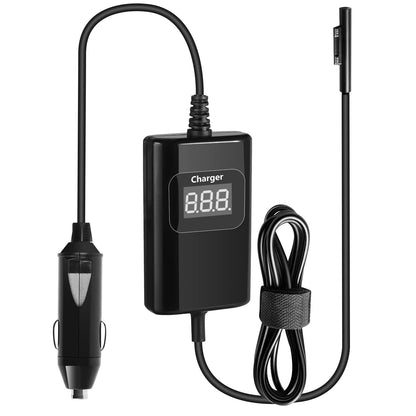 Surface Pro Laptop Car Charger 65W 15V 4.5A Surface Car Charger Compatible with Surface Pro 9/8/7/6/5/4/3 Surface Laptop1/2/3/4/5 Surface Go1/2/3 Surface Book1/2/3