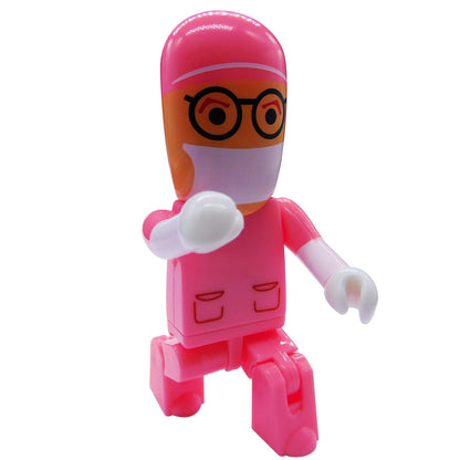 Nurse & Surgeon 64GB USB Flash Drives Memory Sticks Thumb Drive (Pink with White-Hand)