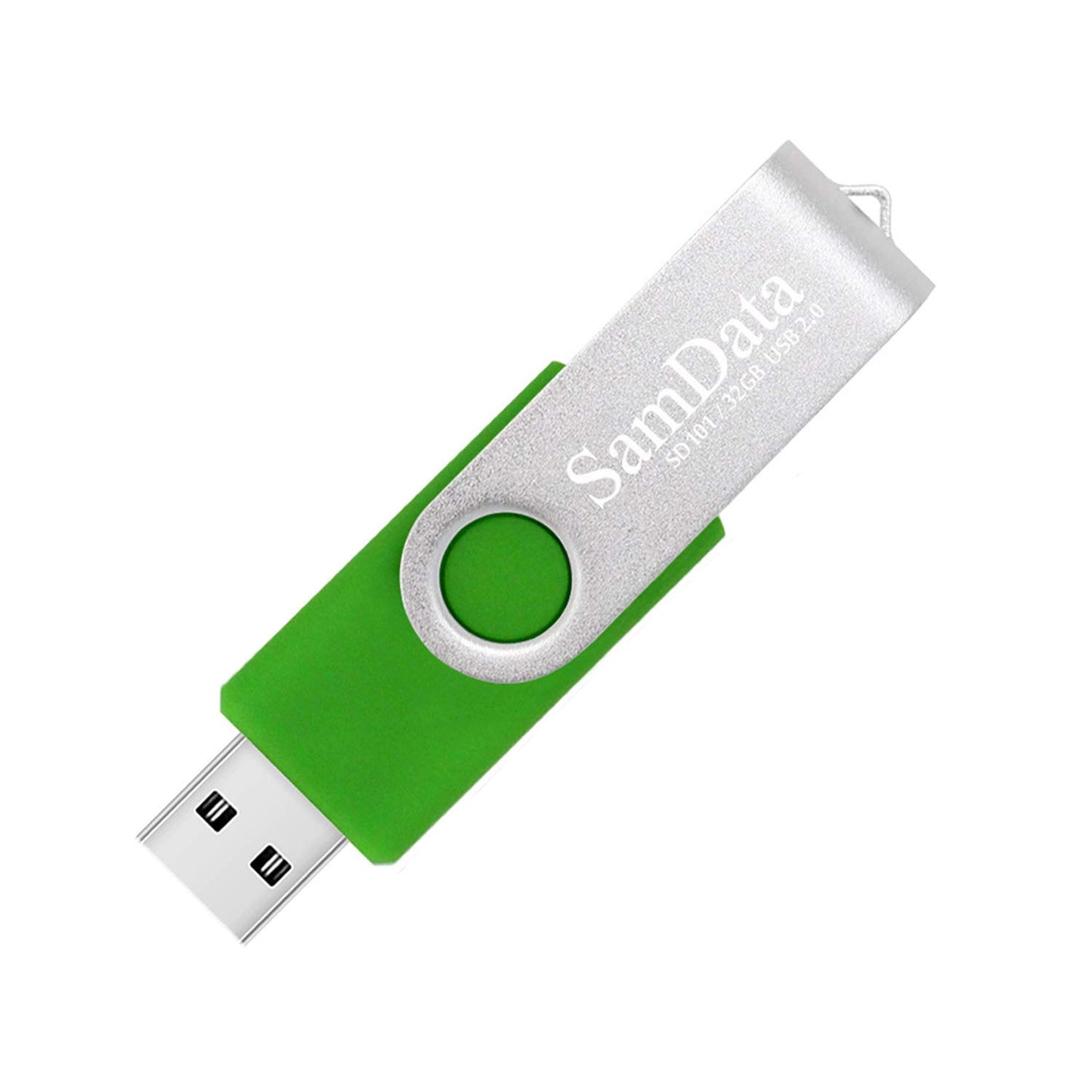 SamData USB 2.0 Flash-Laufwerk 32 GB, 3er-Pack USB-Stick mit Drehgelenk, externer Speicher (3 Farben: Blau, Grün, Rot)