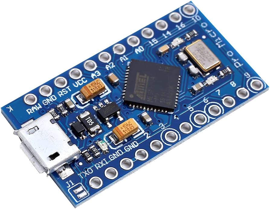 Teyleten Robot Pro Micro Atmega32U4 5V 16MHz Modulplatine Micro USB Pro Micro Entwicklungsboard Mikrocontroller 3 Stück 