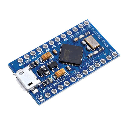 Teyleten Robot Pro Micro Atmega32U4 5V 16MHz Modulplatine Micro USB Pro Micro Entwicklungsboard Mikrocontroller 3 Stück