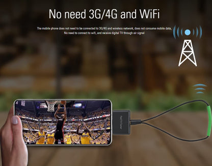 MyGica Type-C USB TV Tuner Card, Watching ATSC Digital TV Anywhere, Freeview HD TV Receiver, Recast Wireless HDTV Stick Tuner Adapter, USB TV Antenna for Android Phone Tablet PC Pad, No Internet Need