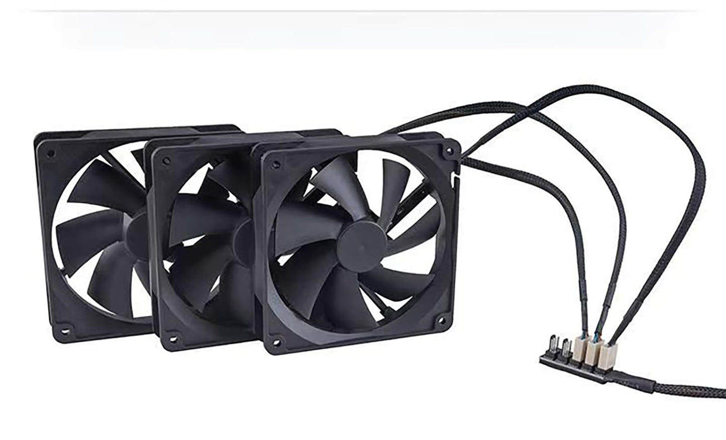 PWM-Lüfter-Hub, 4-Pin PWM PC-Lüfter-Hub-Stromversorgungskabel 1 zu 5-Wege-Splitter für 12V Desktop-Computer-Lüfter.