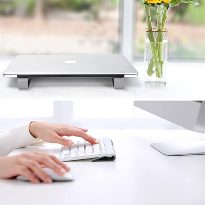 SUPBEE Universal Laptop/Computer Keyboard Stands, [4 Pack] Rubber Tilting Wedge Riser Holder for Desk, Ultra Compact Portable Ventilated Stand & Elevated Feet for Notebook Keyboard - Black