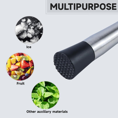 Ortarco 8 Zoll Edelstahl-Stößel für Cocktails 