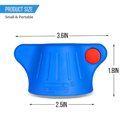 Remedic Medikamentenflaschenöffner mit Lupe und LED-Licht – Griffhilfe für schwache Hände – Rutschfeste Matte für einhändige Bedienung – Arthritisfreundlicher Mehrzwecköffner – Pflegehilfsmittel für Senioren