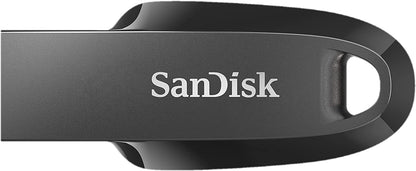 SanDisk 64GB Ultra Curve USB 3.2 Gen 1 Flash Drive - SDCZ550-064G-G46 - Bundle with (1) Everything But Stromboli Lanyard