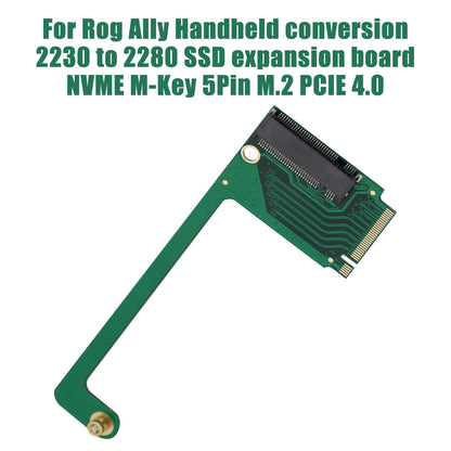 suckoo for Rog Ally Handheld 2280 Replacement 2230 SSD Hard Drive Expansion High Capacity Board NVME M-Key NGFF M.2 PCIE 4.0 Gold Finger Adapter 90 Degree Rog Handheld Accessories Converter