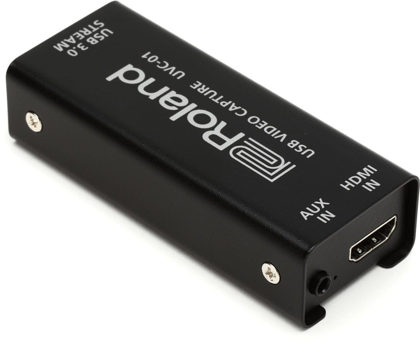 Roland UVC-01 USB-Videoaufnahmegerät | Plug-and-Play für makellose Aufnahmen und Livestreams | HDMI-zu-USB-3.0-Video-Encoder | Unkomprimiertes 1080p HD mit 60 FPS | Webcam-Betrieb für Mac und Windows